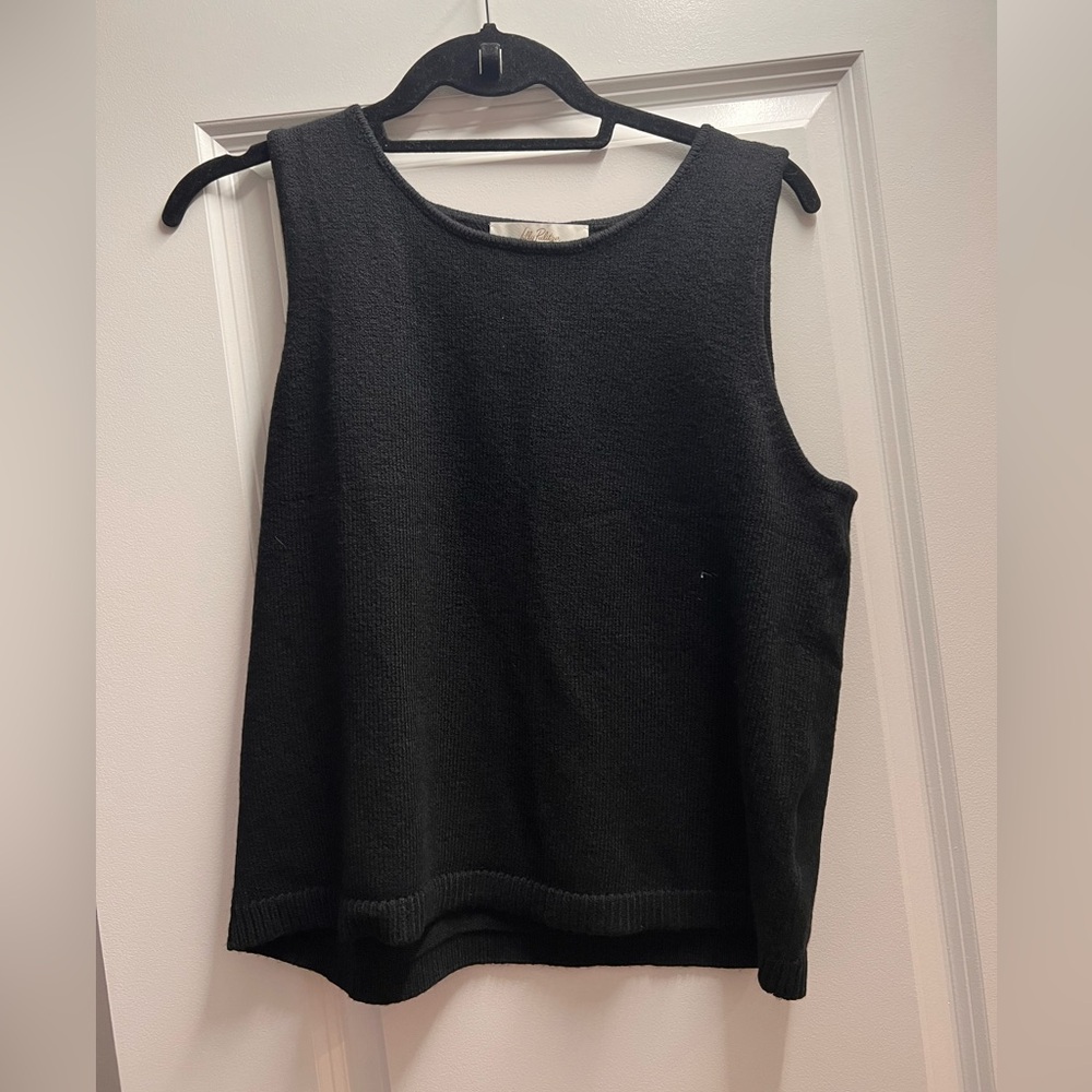 Lilly Pulitzer Black Boxy Sleeveless Tank Top